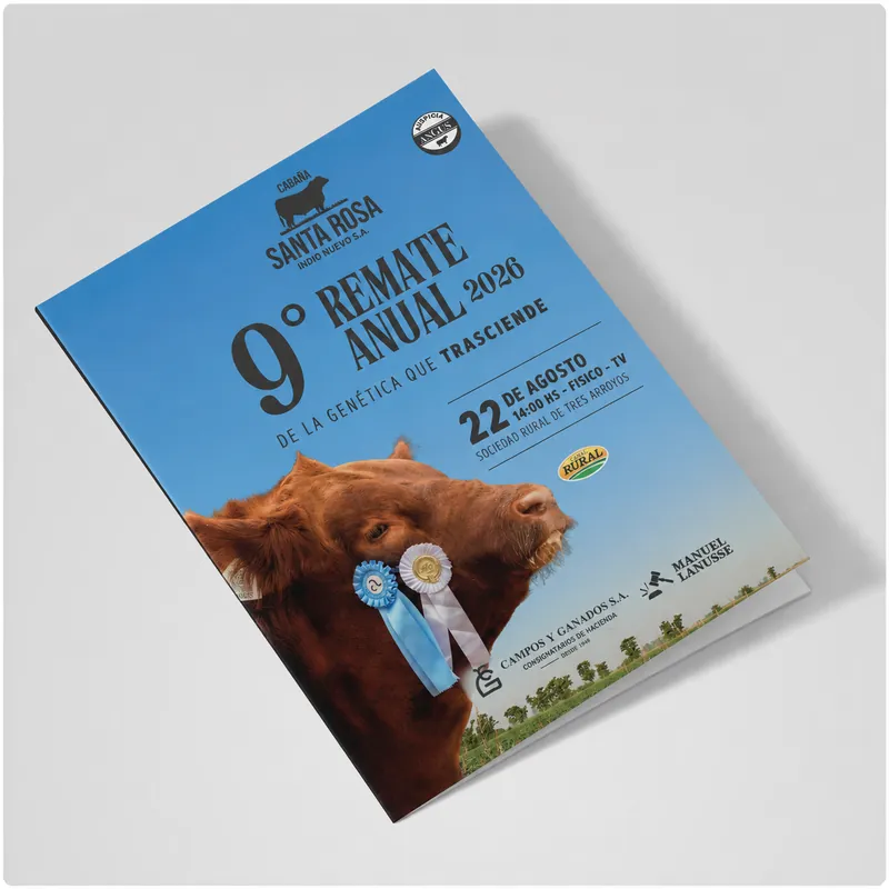 Tapa del catálogo del 9° Remate Anual 2026